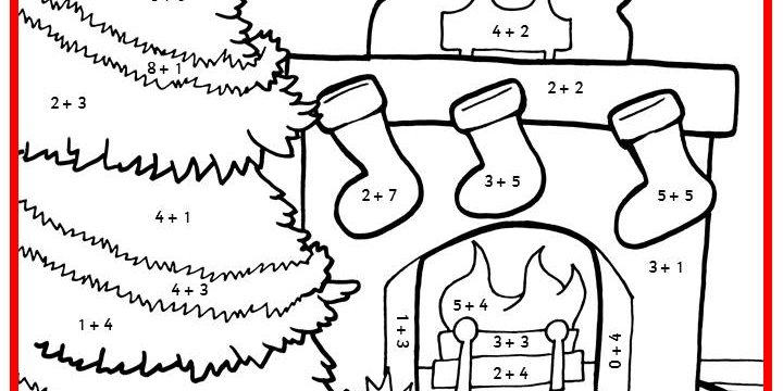 christmas colournumbers maths  classroom secrets