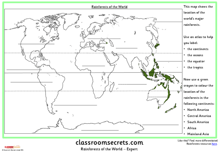 Rainforest Resources KS2 Classroom Secrets Classroom Secrets