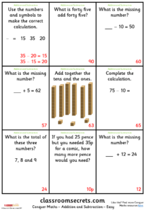 addition and subtraction game