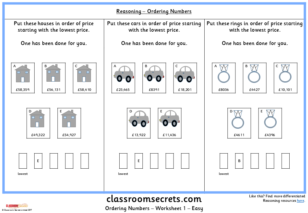 ordering-numbers-ks2-reasoning-test-practice-classroom-secrets-classroom-secrets