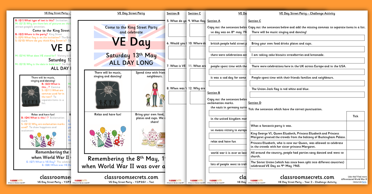 VE Day Resources Year 2