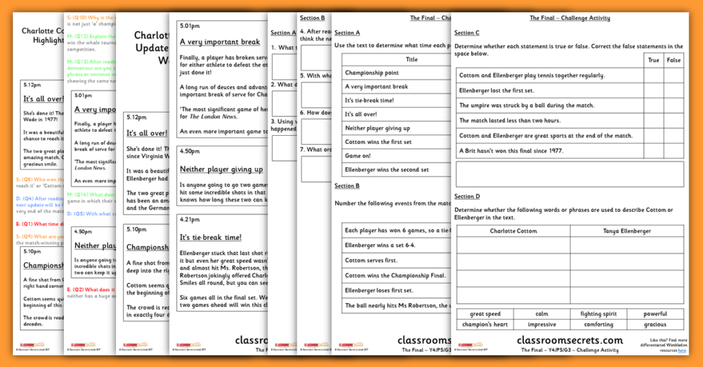 Year 4 Comprehension – Classroom Secrets | Classroom Secrets