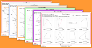 Year 6 Area of Triangles Worksheets