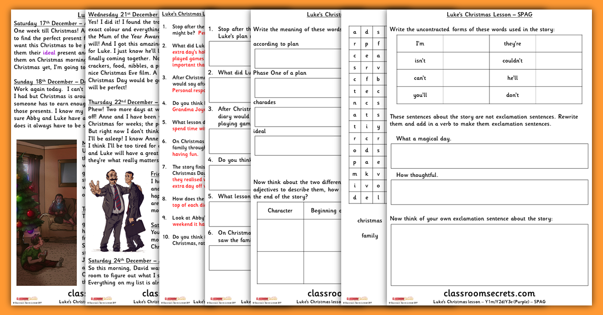 Year 2 Christmas Guided Reading Carousel Comprehension Guided Reading Resources