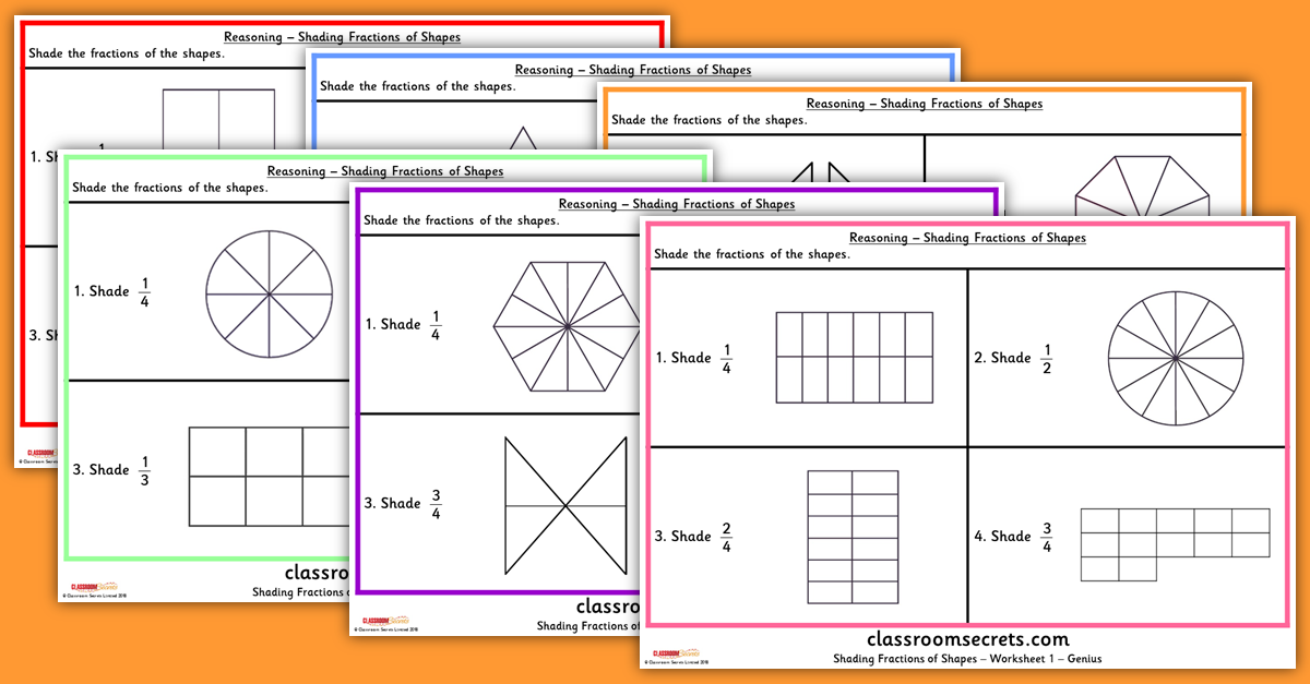 Reasoning Shading Fractions of Shapes Resources