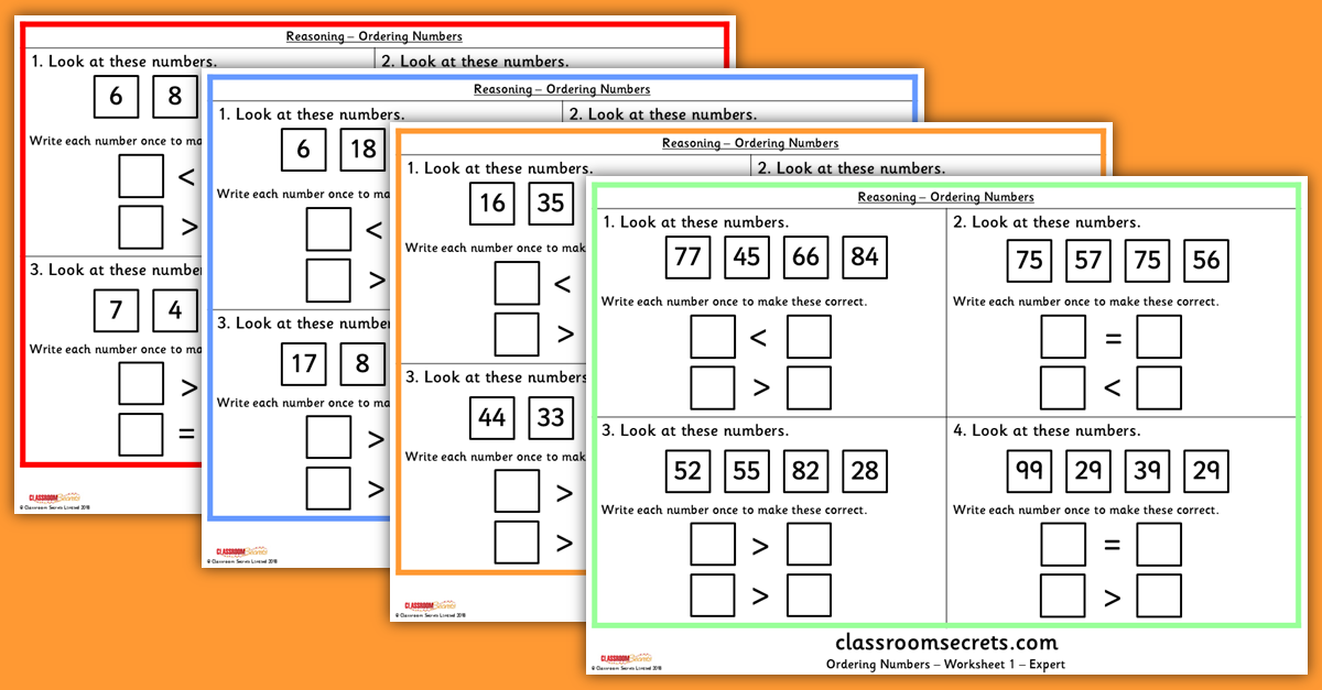 ks1-reasoning-ordering-numbers-test-practice-classroom-secrets