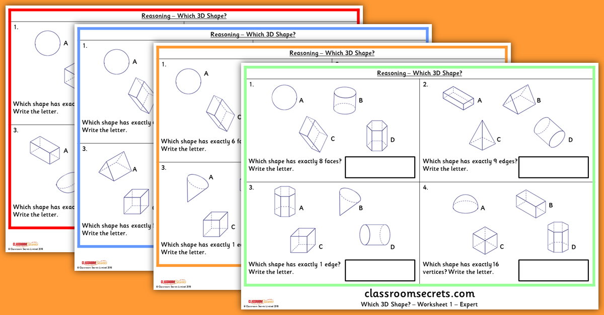 Which 3D Shape? Reasoning Resources
