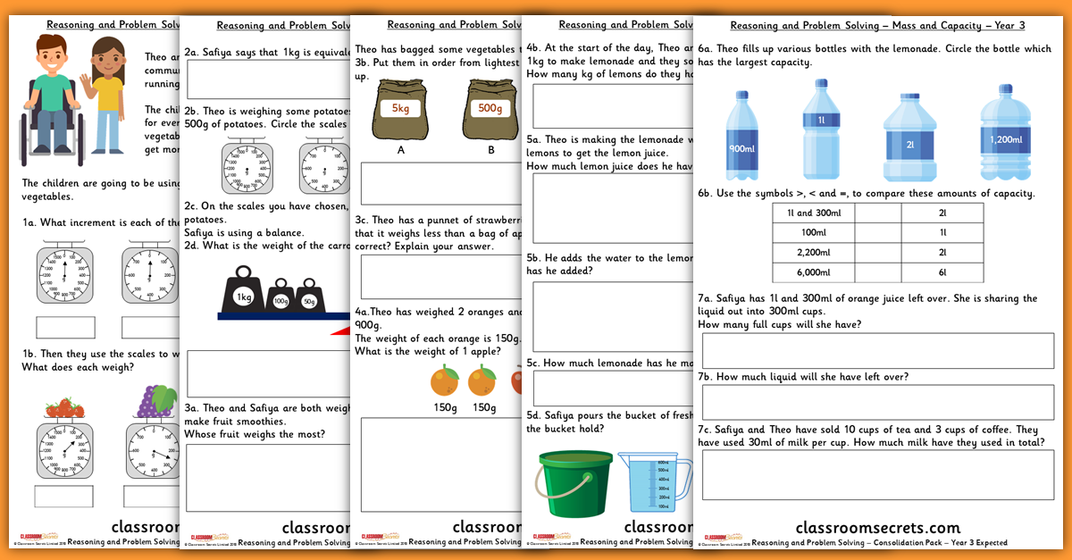 Mass and Capacity Consolidation Year 3 Resources