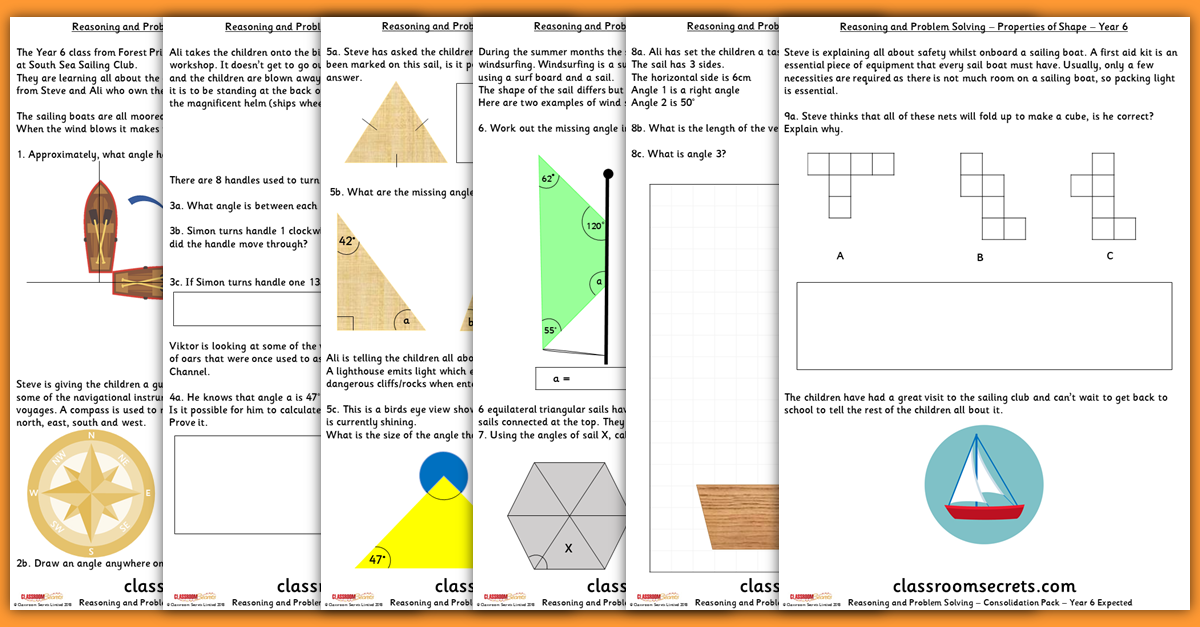 Properties of Shape Consolidation Year 6 Resources