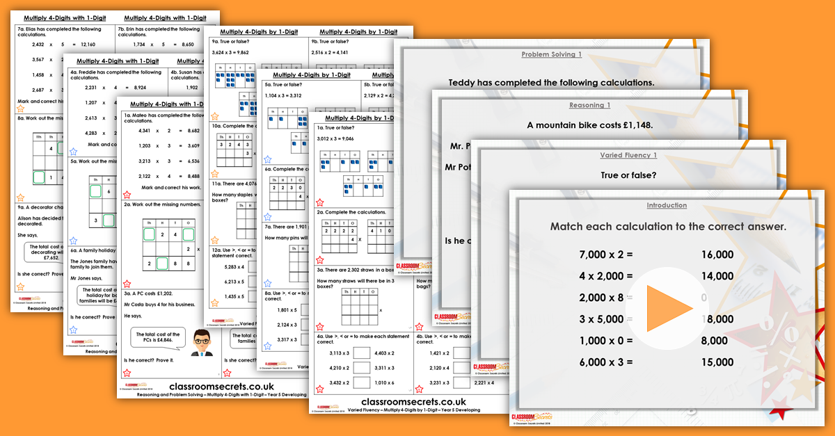 Mixed Age Year 5 and 6 Multiplication and Division Step 5 Resources