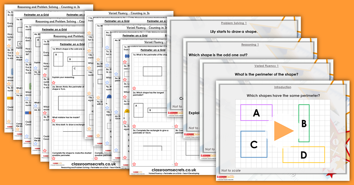 Mixed Age Year 4 and 5 Length and Perimeter Step 2 Resources