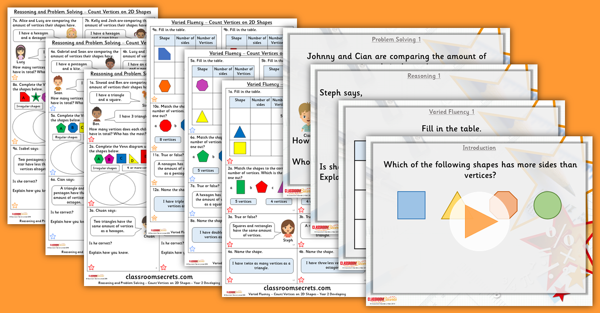 Mixed Age Year 1 and 2 Properties of Shape Step 3 Resources