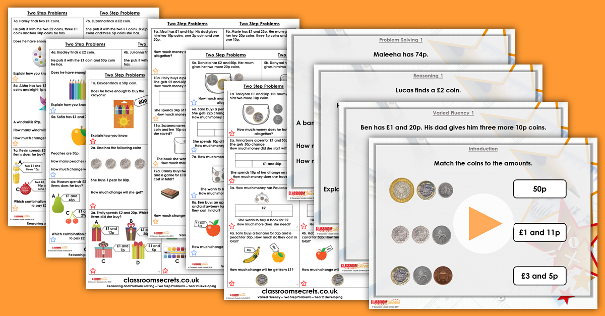 Mixed Age Year 1 and 2 Money Step 10 Resources