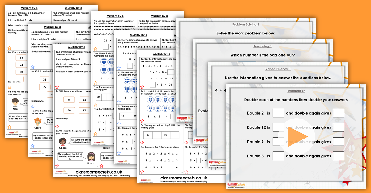 Mixed Age Year 2 and 3 Multiplication and Division Step 13 Resources