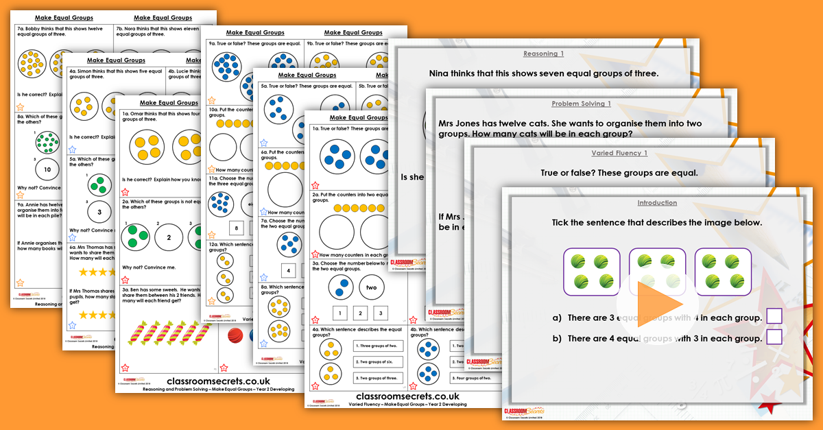 Mixed Age Year 2 and 3 Multiplication and Division Step 2 Resources