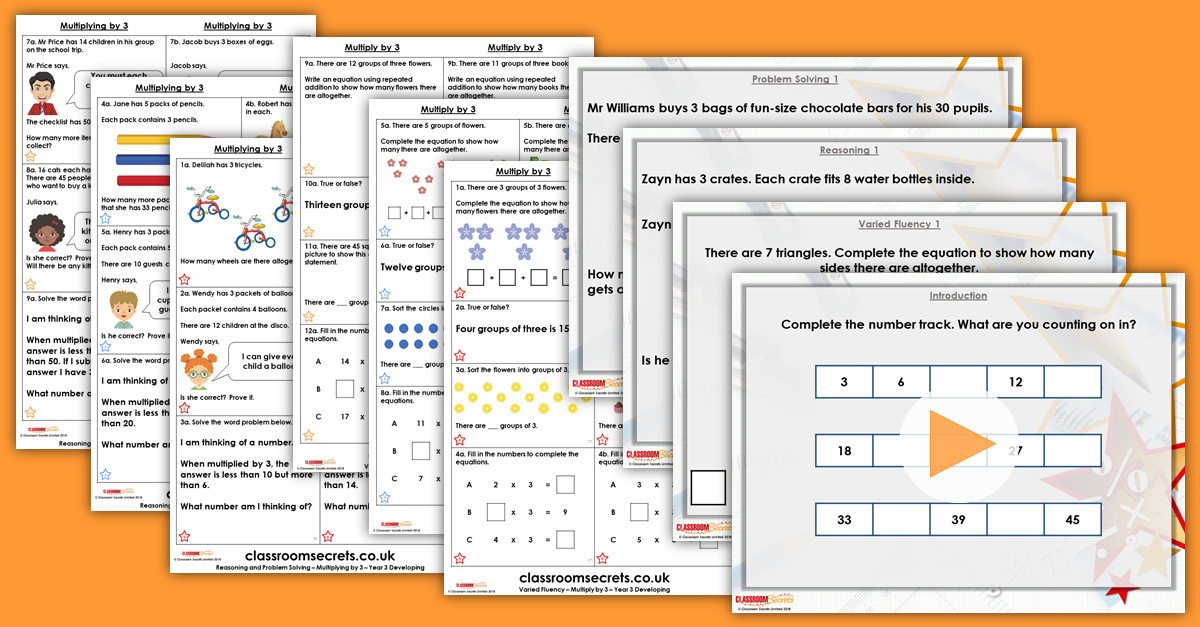 Mixed Age Year 2 and 3 Multiplication and Division Step 7 Resources