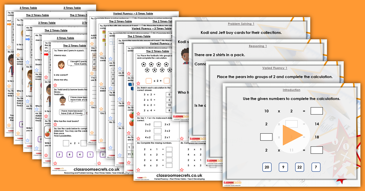 Mixed Age Year 2 and 3 Multiplication and Division Step 9 Resource Pack
