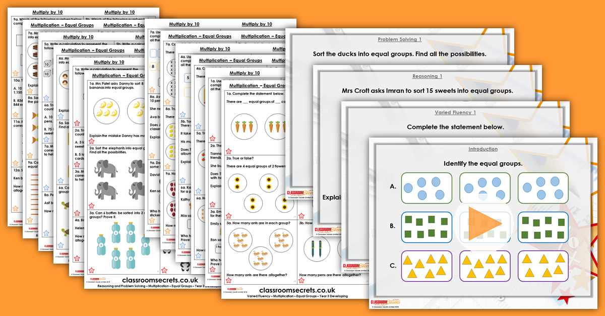 Mixed Age Year 3 and 4 Multiplication and Division Step 1 Resources