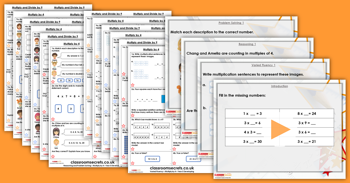 Mixed Age Year 3 and 4 Multiplication and Division Step 10 Resource Pack