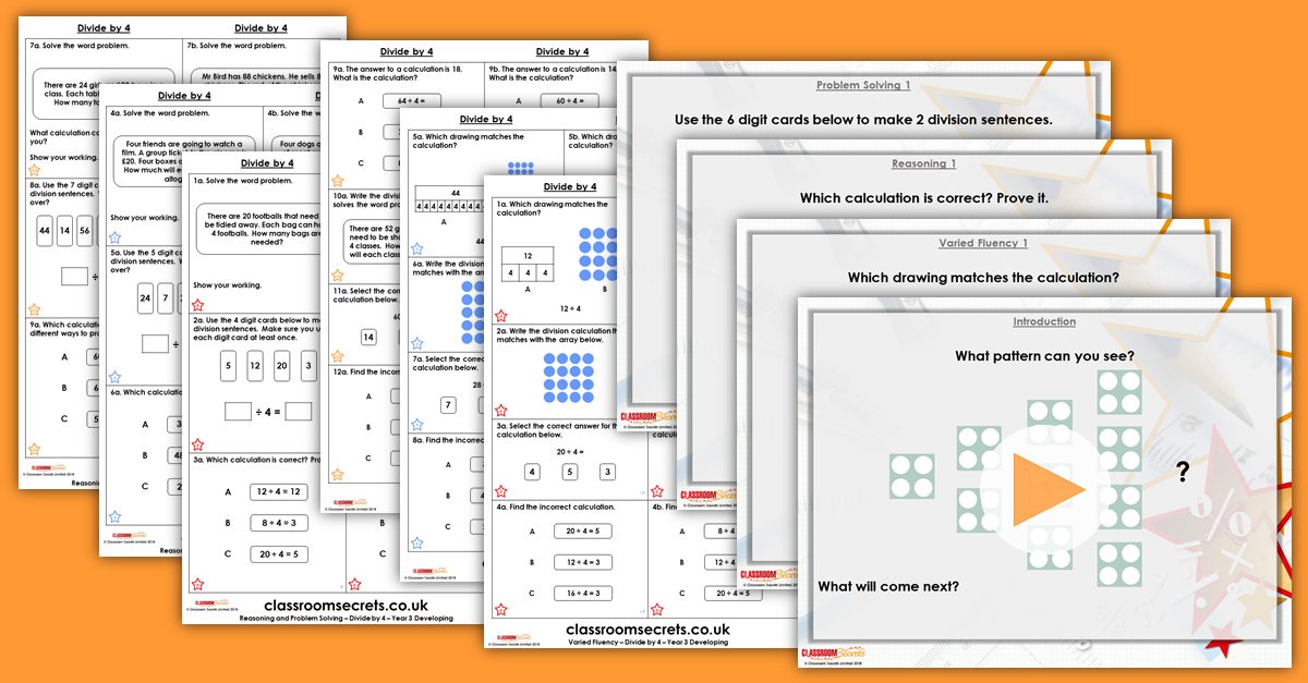 Mixed Age Year 3 and 4 Multiplication and Division Step 11 Resources