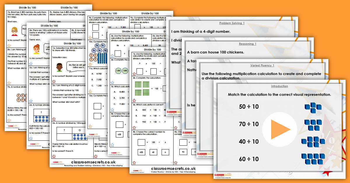 Mixed Age Year 3 and 4 Multiplication and Division Step 4 Resources