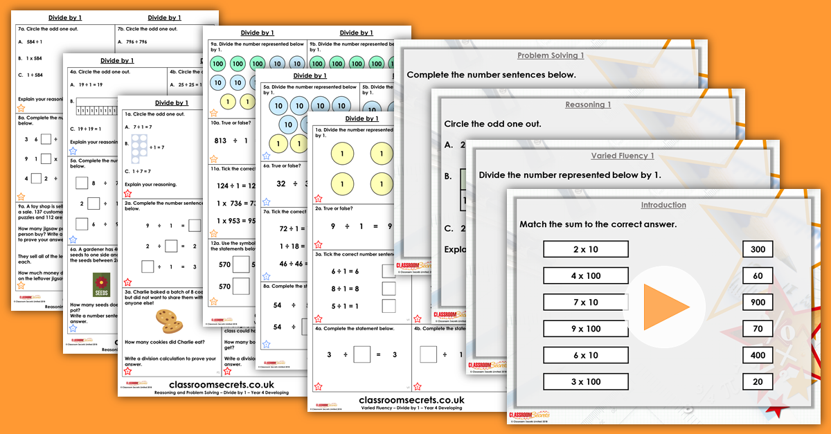 Mixed Age Year 3 and 4 Multiplication and Division Step 6 Resources