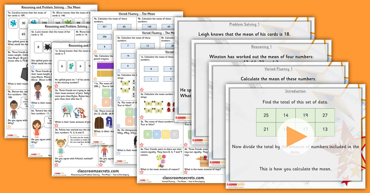 Mixed Age Year 5 and 6 Statistics Step 8 Resource Pack