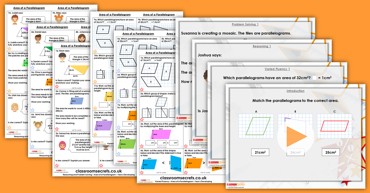 Mixed Age Year 5 and 6 Perimeter and Area Step 8 Resources
