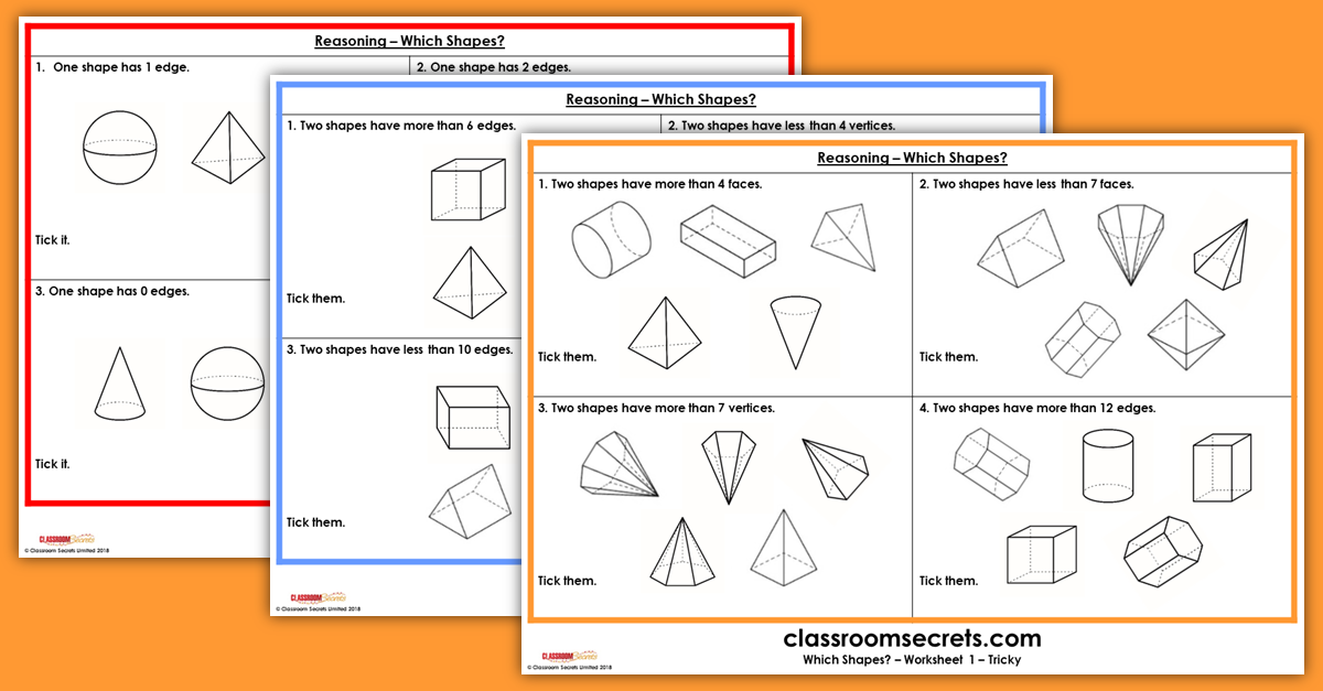 KS1 Reasoning Which Shapes? Resources