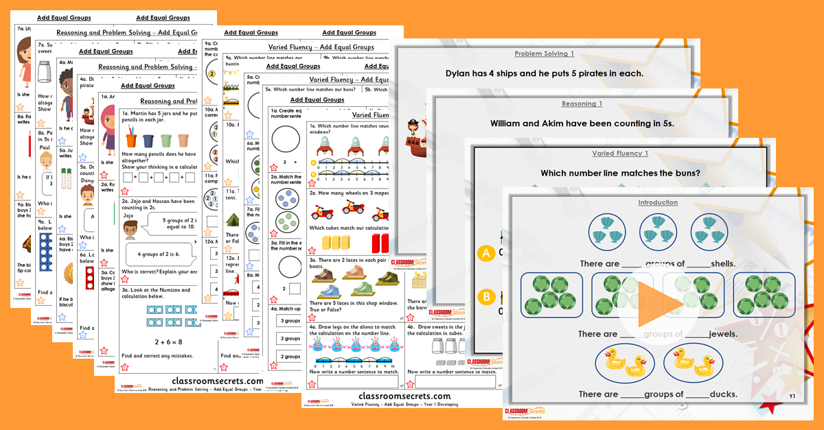Mixed Age Year 1 and 2 Multiplication and Division Step 13 Resources