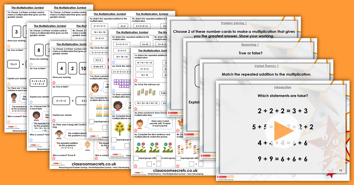 Mixed Age Year 1 and 2 Multiplication and Division Step 14 Resources