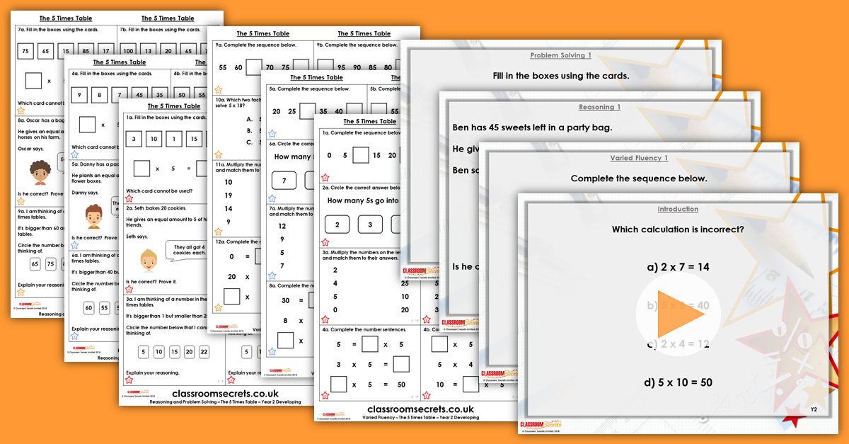Mixed Age Year 1 and 2 Multiplication and Division Step 18 Resources