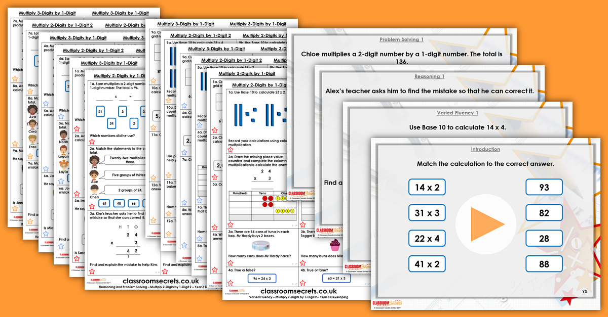 Year 3 and 4 Mixed Age Multiplication and Division Step 6 Resources