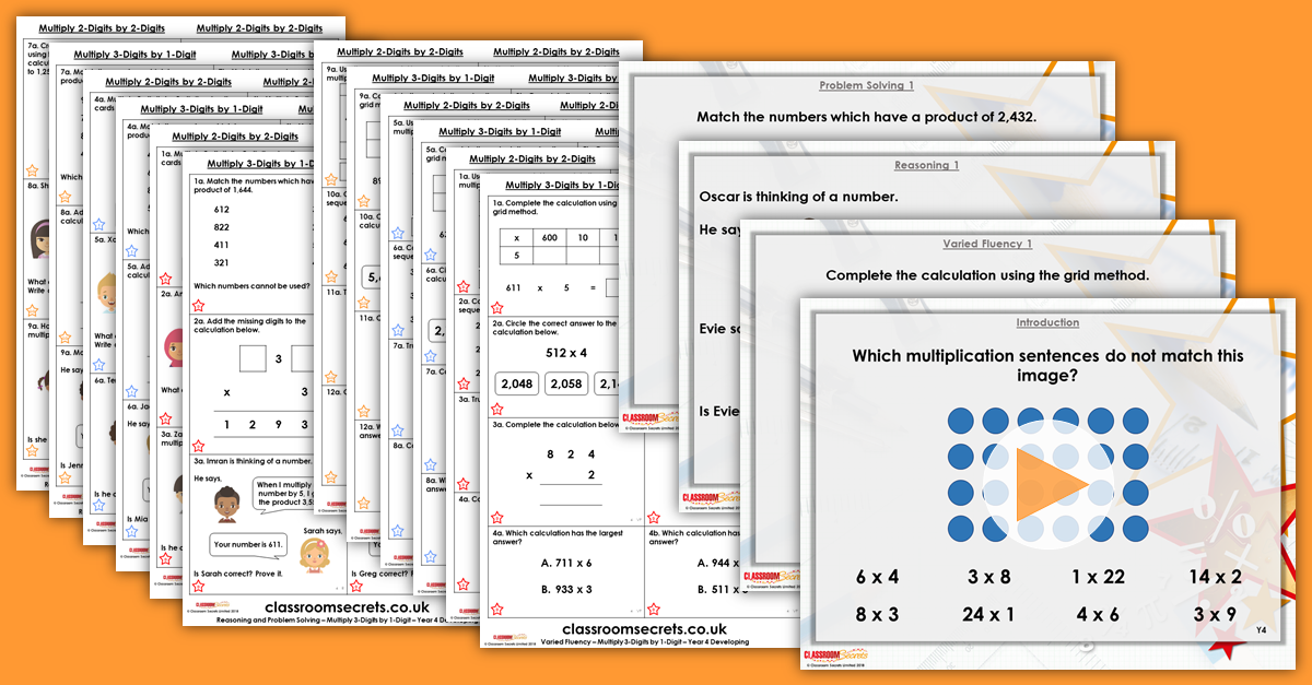 Mixed Age Year 4 and 5 Multiplication and Division Step 3 Resources