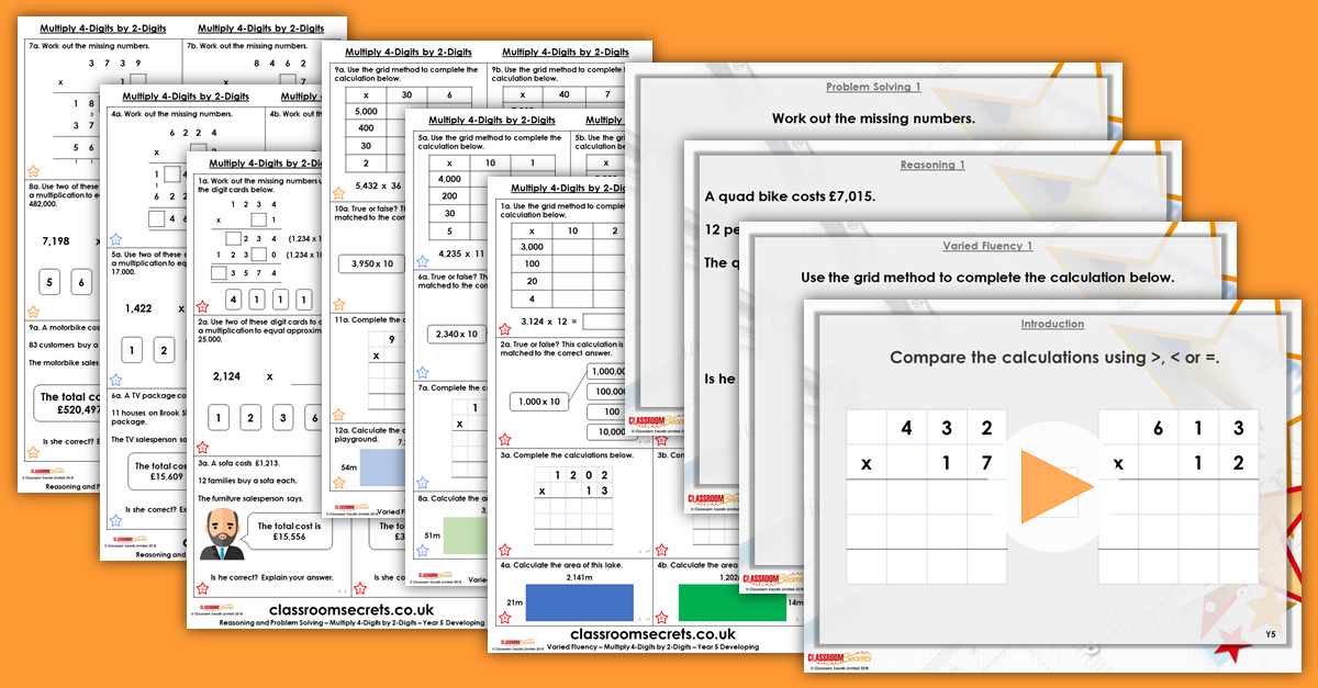 Mixed Age Year 4 and 5 Multiplication and Division Step 5 Resources