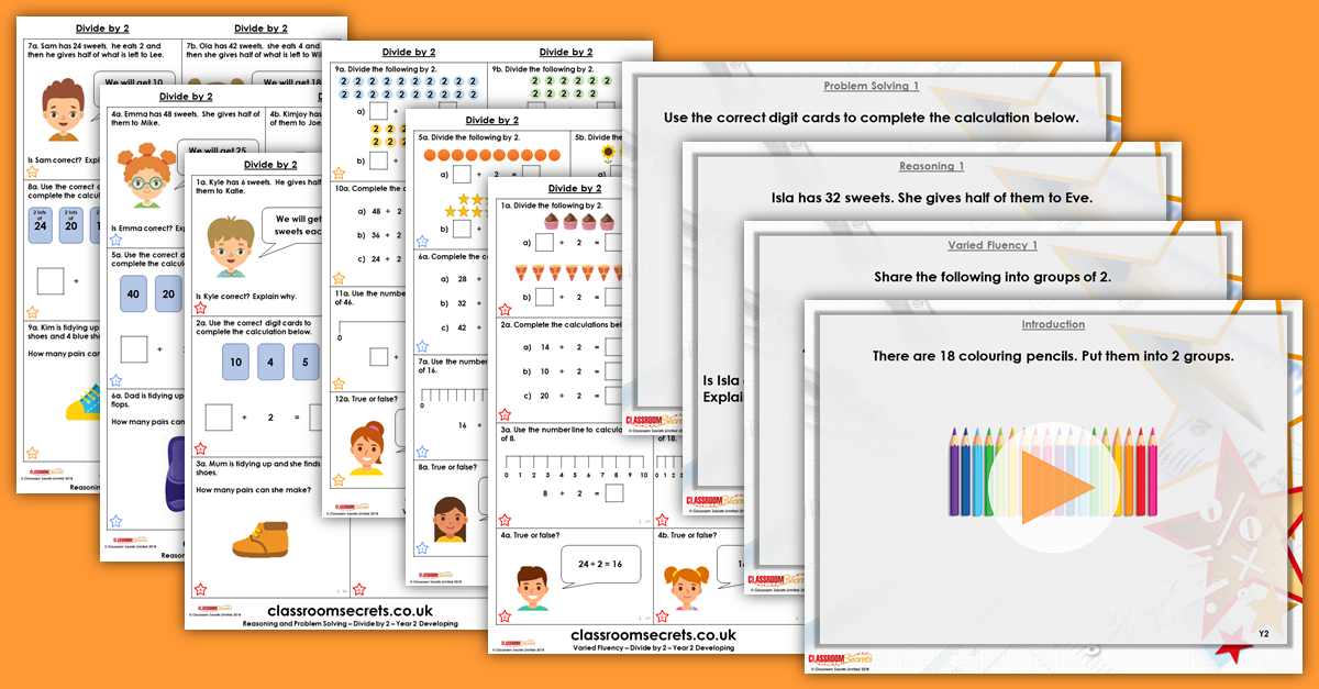 Mixed Age Year 1 and 2 Multiplication and Division Step 22 Resources