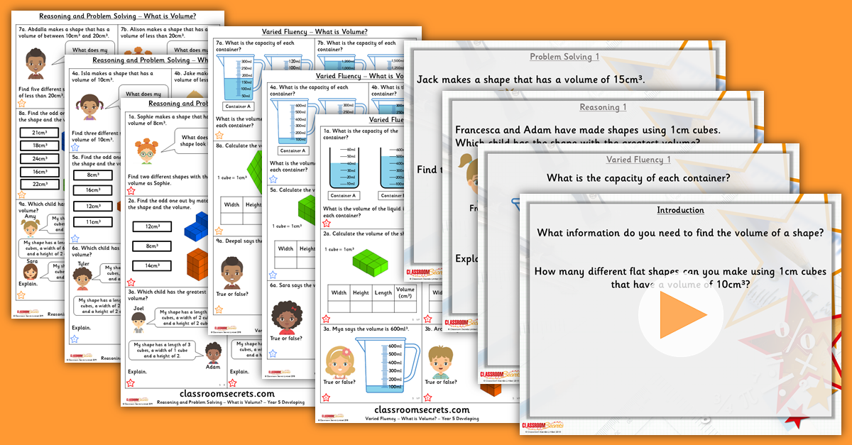 Year 4 and 5 Mixed Age Area and Volume Step 5 Resources