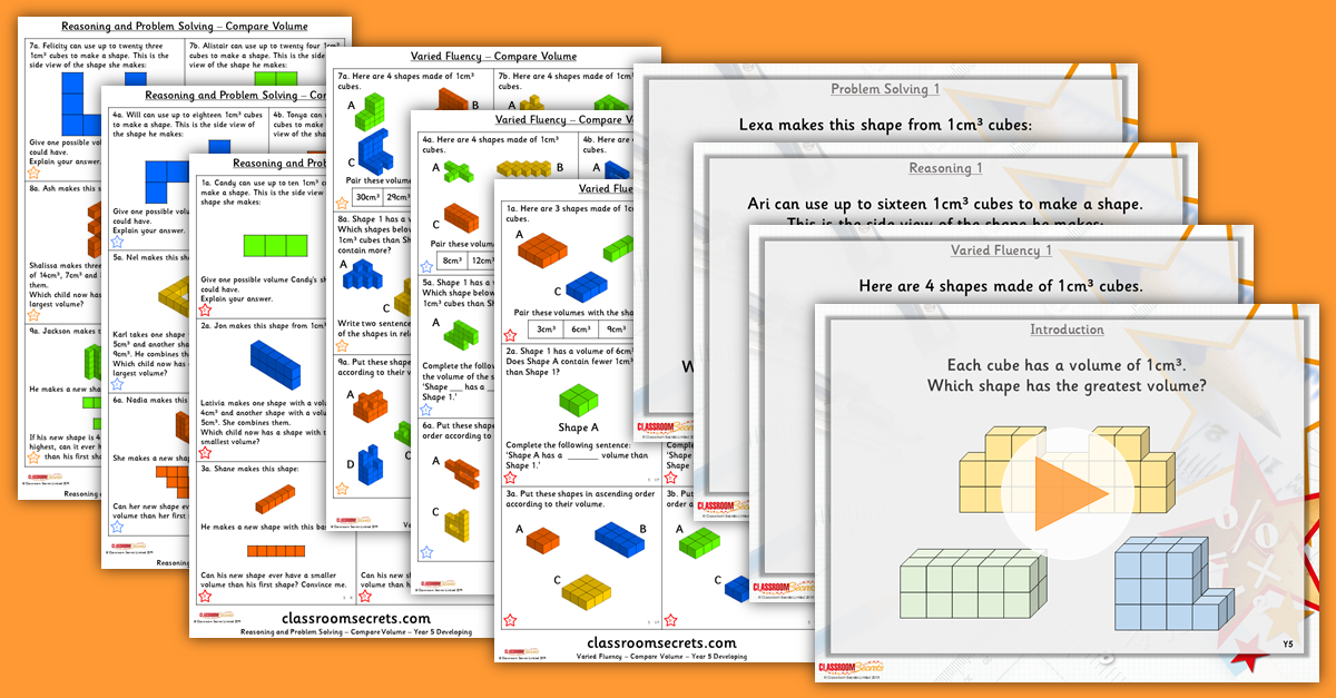 Year 4 and 5 Mixed Age Area and Volume Step 6 Resources