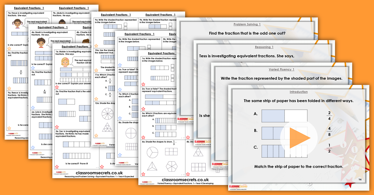Year 4 and 5 Mixed Age Fractions Step 2 Resources