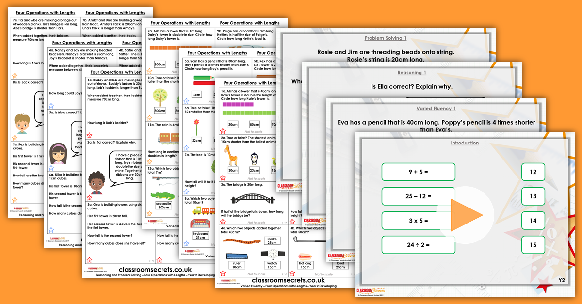 Mixed Age Year 1 and 2 Length and Height Step 5 Resources