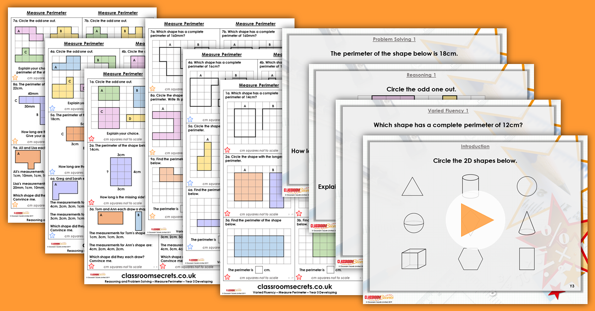 Mixed Age Year 2 and 3 Length Height and Perimeter Step 8 Resources