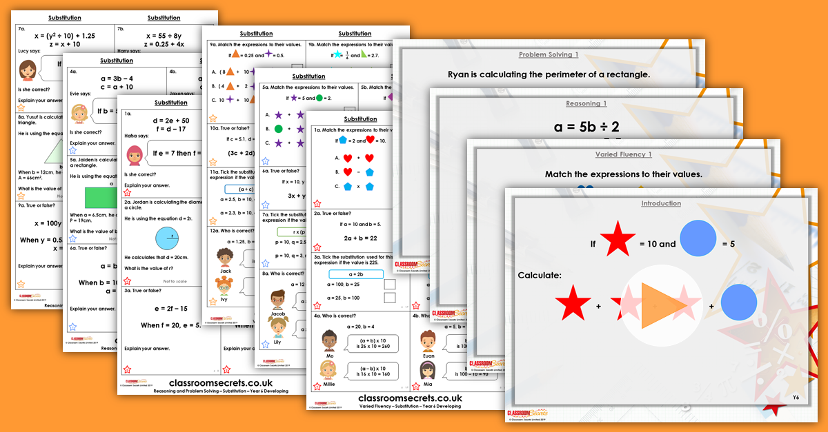 Mixed Age Year 5 and 6 Algebra Step 7 Resources