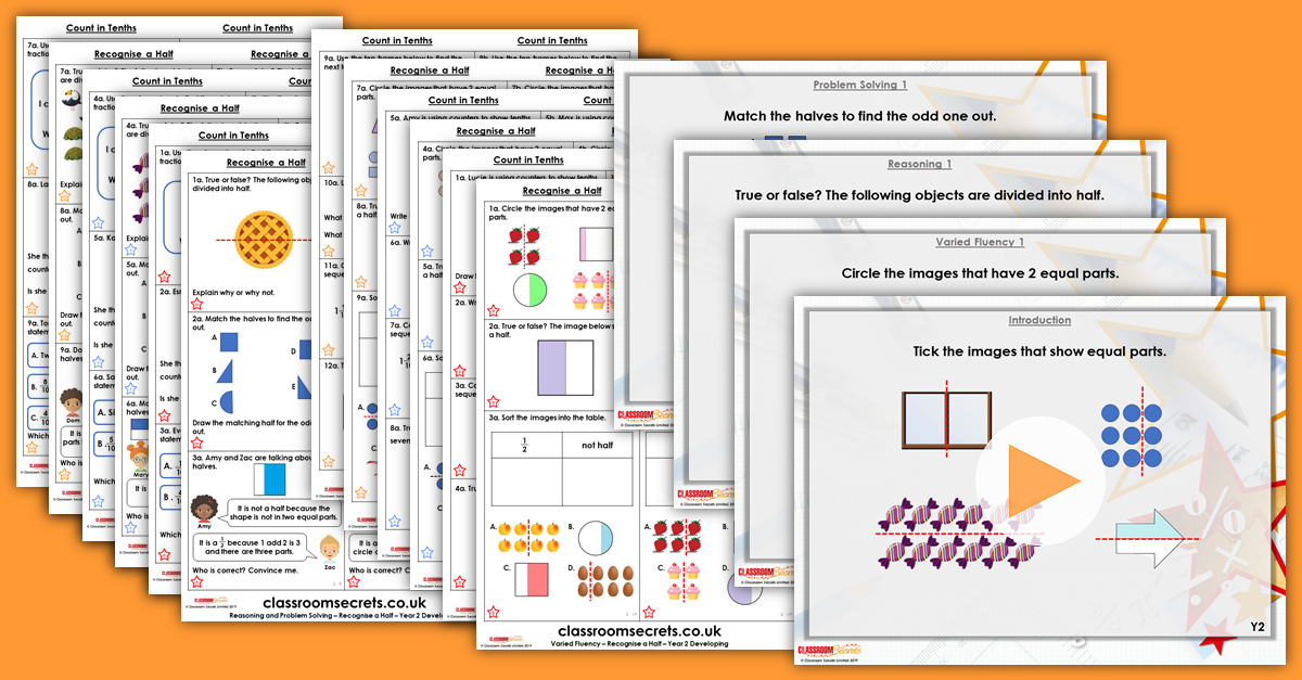 Mixed Age Year 2 and 3 Fractions Step 2 Resources