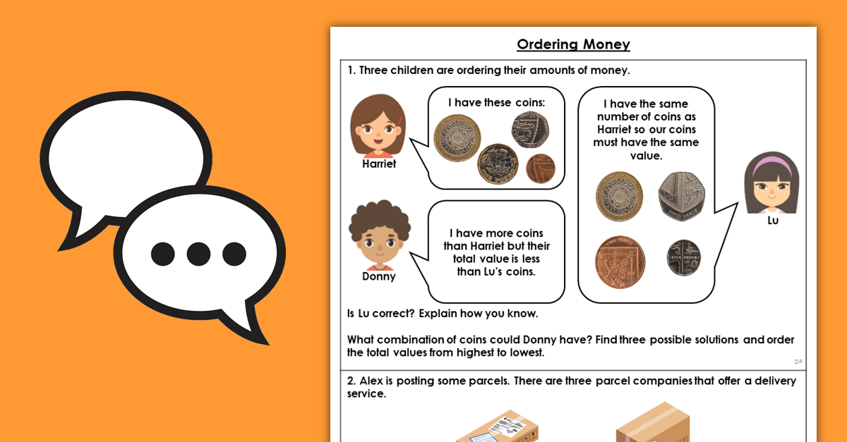 Year 4 Ordering Money Resources