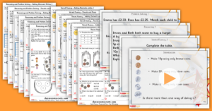 Mixed Age Year 4 and 5 Money Decimals and Percentages Step 1