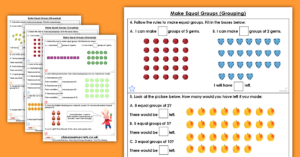 Make Equal Groups - Grouping Homework
