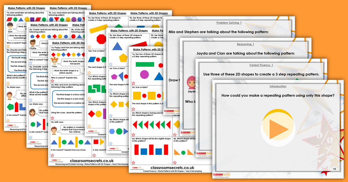 Mixed Age Year 2 and 3 Shape, Position and Direction Step 12 Resources