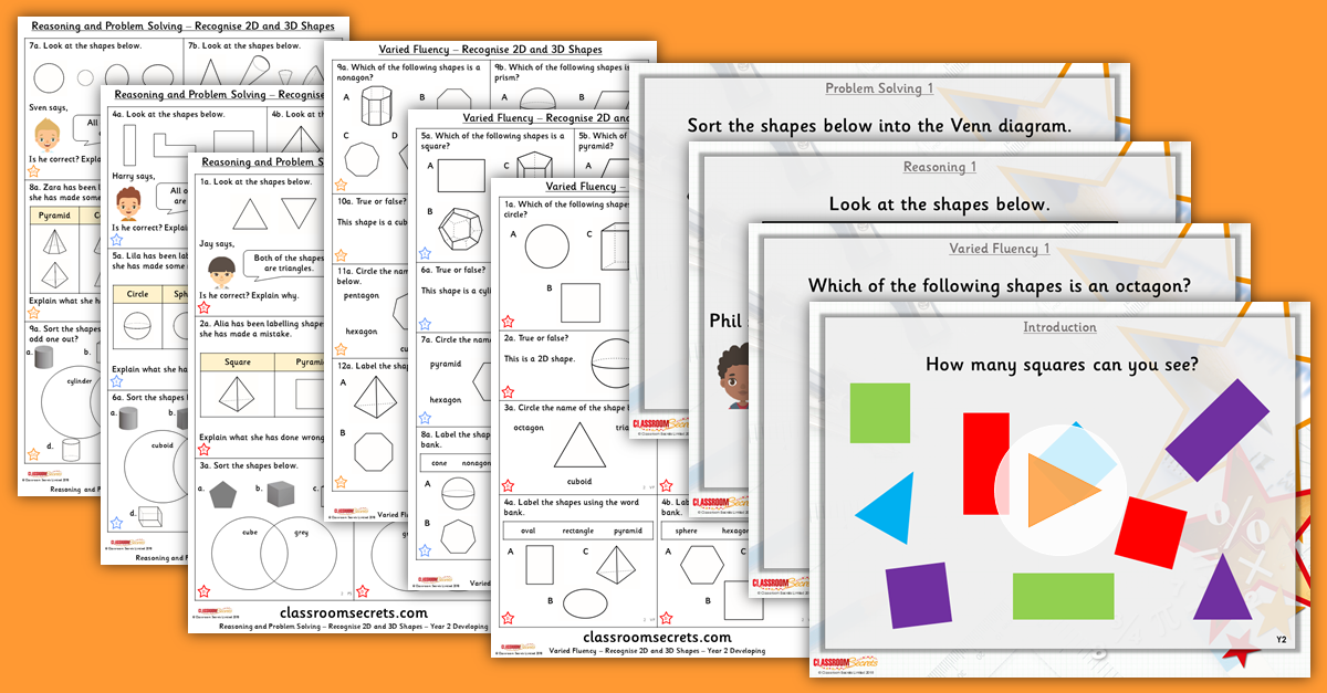 Mixed Age Year 2 and 3 Shape, Position and Direction Step 4 Resources