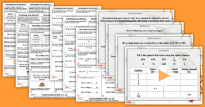 Mixed Age Year 5 and 6 Decimals and Percentages Step 19