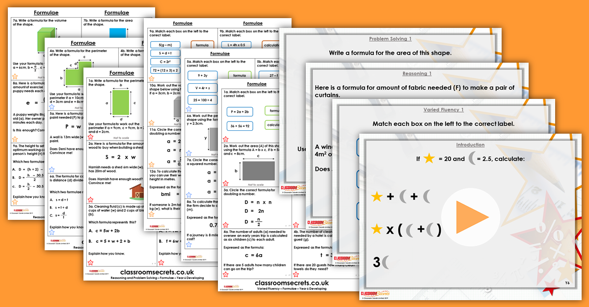 Mixed Age Year 5 and 6 Algebra Step 8 Resources